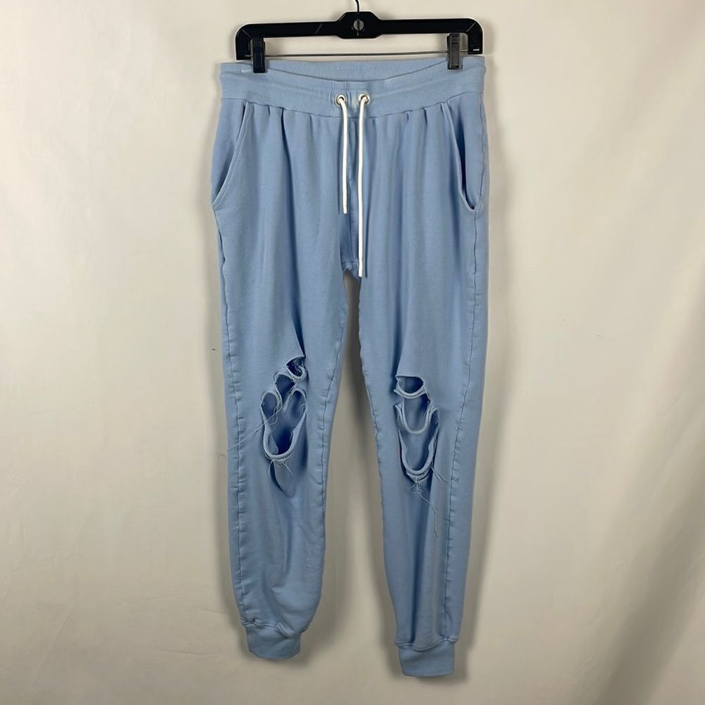 CHRLDR Blue Shredded Tasha Sweats